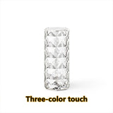 Nordic Crystal Lamp USB Table Lamps Bedroom Touch Dimming Atmosphere