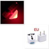 LED Night Light Mushroom Wall Socket Lamp EU US Plug Warm White